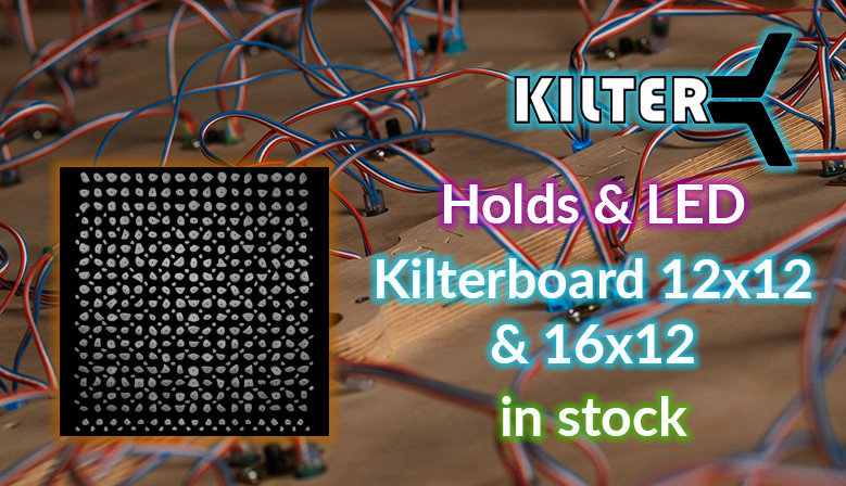 Climbing holds and LED Kilterboard Original Layout 12x12 and 16x12 in stock